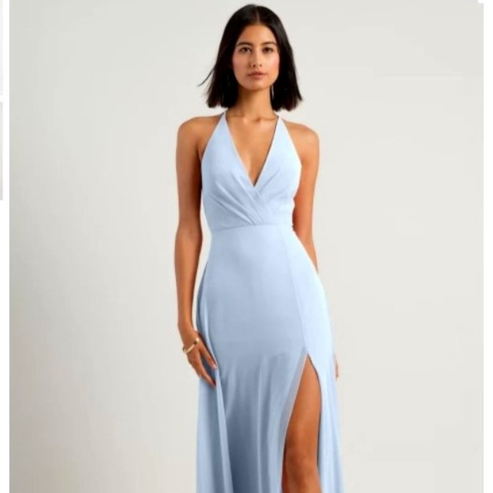 Jenny Yoo Whisper Blue Bridesmaid Dress Altered!